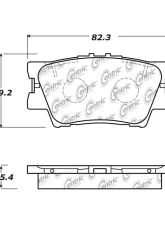 Posi-Quiet Ceramic Brake Pads with Shims and Hardware 105.16320                                     - 105.16320 - Image 4