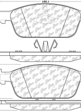 Posi-Quiet Ceramic Brake Pads with Shims and Hardware 105.16450                                     - 105.16450 - Image 3