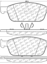 Posi-Quiet Ceramic Brake Pads with Shims and Hardware 105.16450                                     - 105.16450 - Image 4