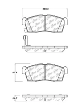 Posi-Quiet Ceramic Brake Pads with Shims and Hardware 105.16580                                     - 105.16580 - Image 4