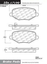 Posi-Quiet Ceramic Brake Pads with Shims and Hardware 105.17190                                     - 105.17190 - Image 4