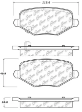 Posi-Quiet Ceramic Brake Pads with Shims and Hardware 105.17190                                     - 105.17190 - Image 6