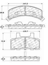 Posi-Quiet Extended Wear Brake Pads with Shims and Hardware 106.03680                                     - 106.03680 - Image 3