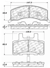 Posi-Quiet Extended Wear Brake Pads with Shims and Hardware 106.03700                                     - 106.03700 - Image 3