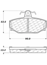 Posi-Quiet Extended Wear Brake Pads with Shims and Hardware 106.03910                                     - 106.03910 - Image 2