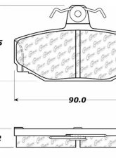 Posi-Quiet Extended Wear Brake Pads with Shims and Hardware 106.03910                                     - 106.03910 - Image 3