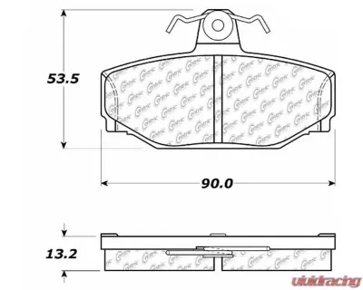 Posi-Quiet Extended Wear Brake Pads with Shims and Hardware 106.03910 - 106.03910