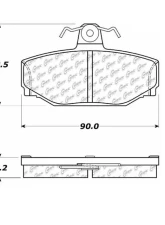 Posi-Quiet Extended Wear Brake Pads with Shims and Hardware 106.03910                                     - 106.03910 - Image 3