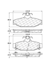 Posi-Quiet Extended Wear Brake Pads with Shims and Hardware 106.04130                                     - 106.04130 - Image 2