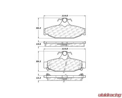 Posi-Quiet Extended Wear Brake Pads with Shims and Hardware 106.04130 - 106.04130