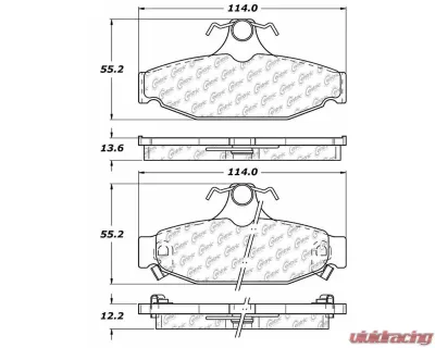 Posi-Quiet Extended Wear Brake Pads with Shims and Hardware 106.04130 - 106.04130