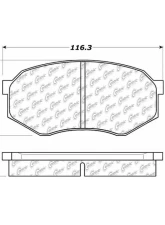 Posi-Quiet Extended Wear Brake Pads with Shims and Hardware 106.04330                                     - 106.04330 - Image 3