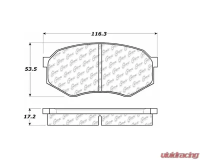 Posi-Quiet Extended Wear Brake Pads with Shims and Hardware 106.04330 - 106.04330