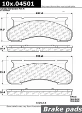 Posi-Quiet Extended Wear Brake Pads with Shims and Hardware 106.04501                                     - 106.04501 - Image 2