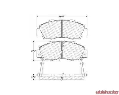 Posi-Quiet Extended Wear Brake Pads with Shims and Hardware 106.05030 - 106.05030