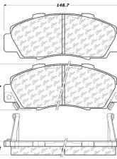 Posi-Quiet Extended Wear Brake Pads with Shims and Hardware 106.05030                                     - 106.05030 - Image 3