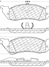 Posi-Quiet Extended Wear Brake Pads with Shims and Hardware 106.05291                                     - 106.05291 - Image 2