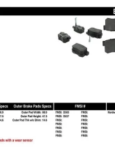 Posi-Quiet Extended Wear Brake Pads with Shims and Hardware 106.05371                                     - 106.05371 - Image 3