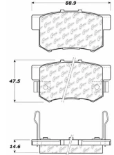 Posi-Quiet Extended Wear Brake Pads with Shims and Hardware 106.05371                                     - 106.05371 - Image 4