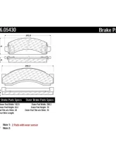 Posi-Quiet Extended Wear Brake Pads with Shims and Hardware 106.05430                                     - 106.05430 - Image 2