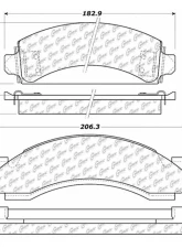 Posi-Quiet Extended Wear Brake Pads with Shims and Hardware 106.05430                                     - 106.05430 - Image 3