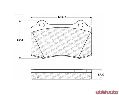 Posi-Quiet Extended Wear Brake Pads with Shims and Hardware 106.05920 - 106.05920