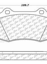 Posi-Quiet Extended Wear Brake Pads with Shims and Hardware 106.05920                                     - 106.05920 - Image 3
