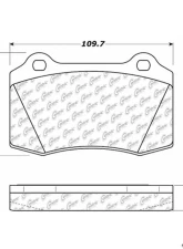 Posi-Quiet Extended Wear Brake Pads with Shims and Hardware 106.05920                                     - 106.05920 - Image 3