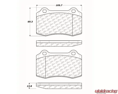 Posi-Quiet Extended Wear Brake Pads with Shims 106.05921 - 106.05921