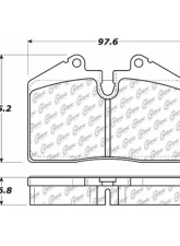 Posi-Quiet Extended Wear Brake Pads with Shims 106.06080                                     - 106.06080 - Image 2