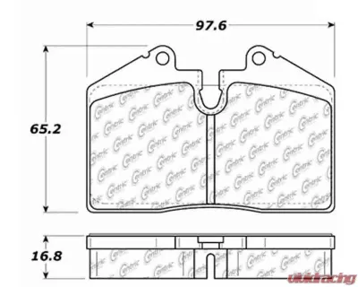 Posi-Quiet Extended Wear Brake Pads with Shims 106.06080 - 106.06080