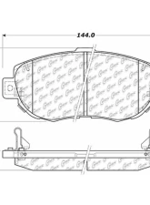 Posi-Quiet Extended Wear Brake Pads with Shims and Hardware 106.06190                                     - 106.06190 - Image 3