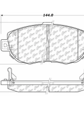 Posi-Quiet Extended Wear Brake Pads with Shims and Hardware 106.06190                                     - 106.06190 - Image 5