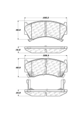 Posi-Quiet Extended Wear Brake Pads with Shims and Hardware 106.06680                                     - 106.06680 - Image 2