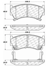 Posi-Quiet Extended Wear Brake Pads with Shims and Hardware 106.06680                                     - 106.06680 - Image 3