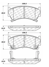 Posi-Quiet Extended Wear Brake Pads with Shims and Hardware 106.06680                                     - 106.06680 - Image 3