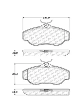 Posi-Quiet Extended Wear Brake Pads with Shims and Hardware 106.06760                                     - 106.06760 - Image 2