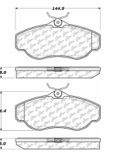 Posi-Quiet Extended Wear Brake Pads with Shims and Hardware 106.06760                                     - 106.06760 - Image 3