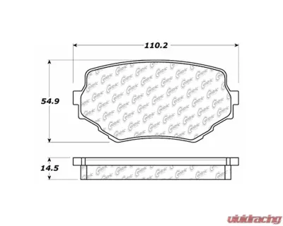 Posi-Quiet Extended Wear Brake Pads with Shims and Hardware 106.06800 - 106.06800
