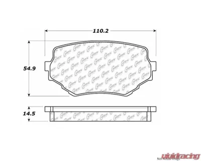Posi-Quiet Extended Wear Brake Pads with Shims and Hardware 106.06800 - 106.06800