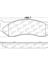Posi-Quiet Extended Wear Brake Pads with Shims and Hardware 106.07023                                     - 106.07023 - Image 2