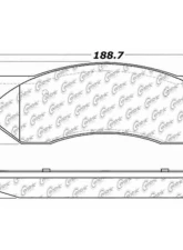Posi-Quiet Extended Wear Brake Pads with Shims and Hardware 106.07023                                     - 106.07023 - Image 3