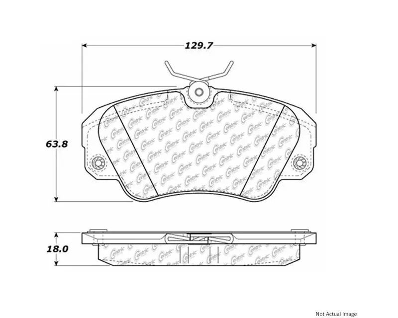 Posi-Quiet Extended Wear Brake Pads with Shims and Hardware 106.07200 - 106.07200