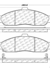 Posi-Quiet Extended Wear Brake Pads with Shims and Hardware 106.07310                                     - 106.07310 - Image 3