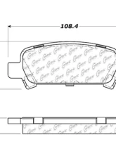 Posi-Quiet Extended Wear Brake Pads with Shims and Hardware 106.07700                                     - 106.07700 - Image 2