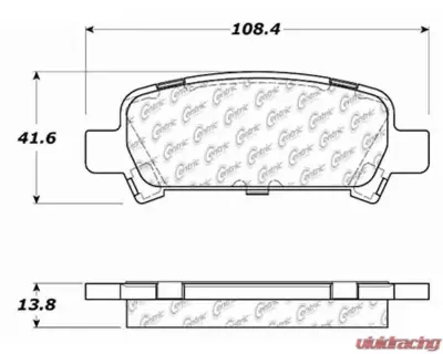 Posi-Quiet Extended Wear Brake Pads with Shims and Hardware 106.07700 - 106.07700
