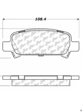 Posi-Quiet Extended Wear Brake Pads with Shims and Hardware 106.07700                                     - 106.07700 - Image 3