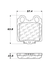 Posi-Quiet Extended Wear Brake Pads with Shims and Hardware 106.07710                                     - 106.07710 - Image 2