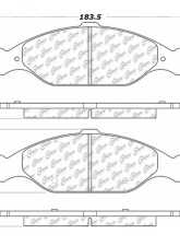 Posi-Quiet Extended Wear Brake Pads with Shims and Hardware 106.08040                                     - 106.08040 - Image 3