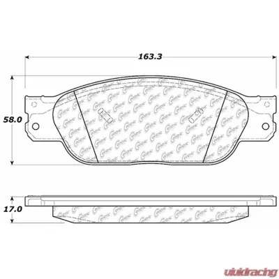 Posi-Quiet Extended Wear Brake Pads with Shims and Hardware 106.08050 - 106.08050